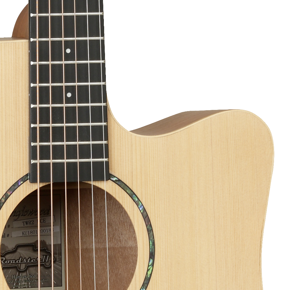 Tanglewood Roadster II TWR2 DCE F Semi Acoustic Guitar (Fishman Pickup) Dreadnought Cutaway, Natural Satin Finish,  Free Padded Bag