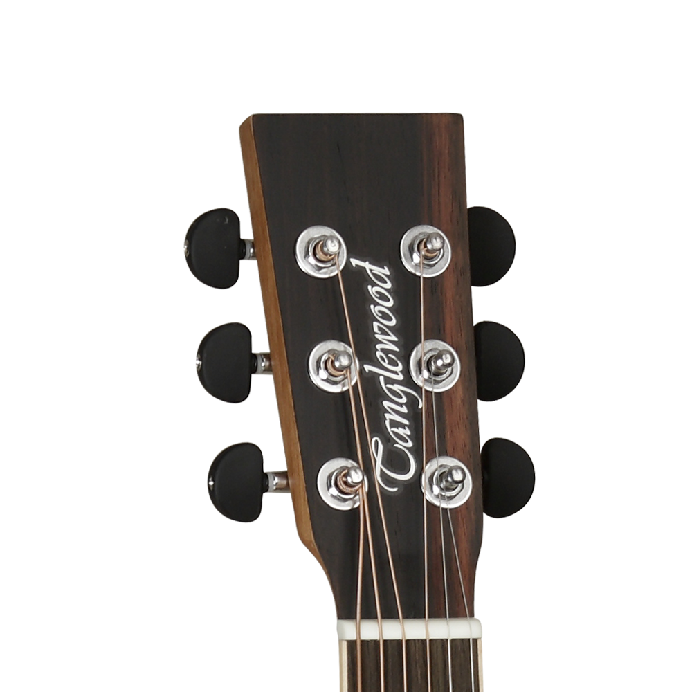 Tanglewood Discovery Exotic TW DBT F EB Acoustic Guitar, Folk, Natural Open Pore Satin Finish, Ebony Back
