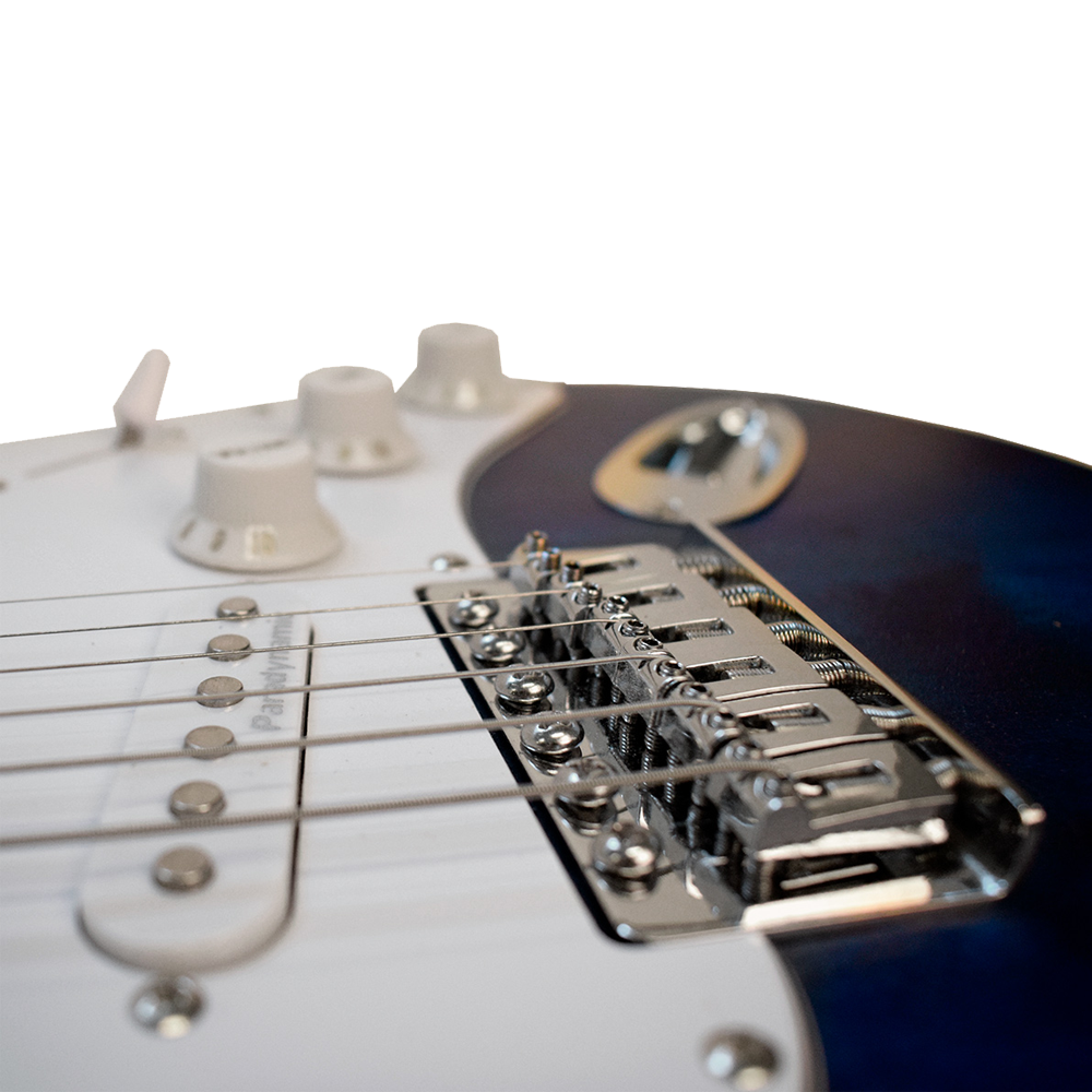 Newen Stratocaster Style Electric Guitar, White oak Wood 