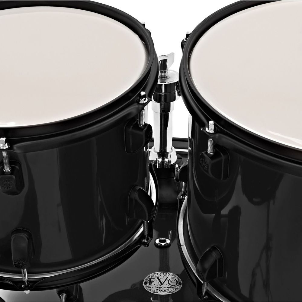 Natal K-EVB-UF22-BK Evolution 5-Piece Acoustic Drum Kit with Hardware & Cymbals