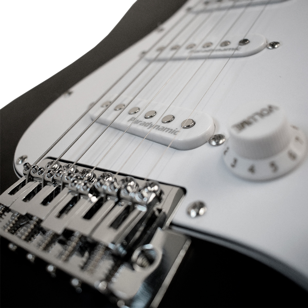 Newen Stratocaster Style Electric Guitar, White oak Wood 