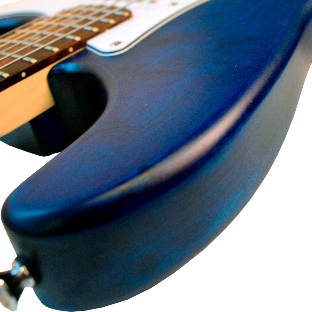 Newen Stratocaster Style Electric Guitar, White oak Wood 