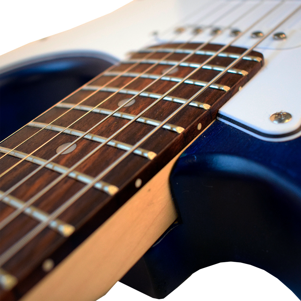 Newen Stratocaster Style Electric Guitar, White oak Wood 