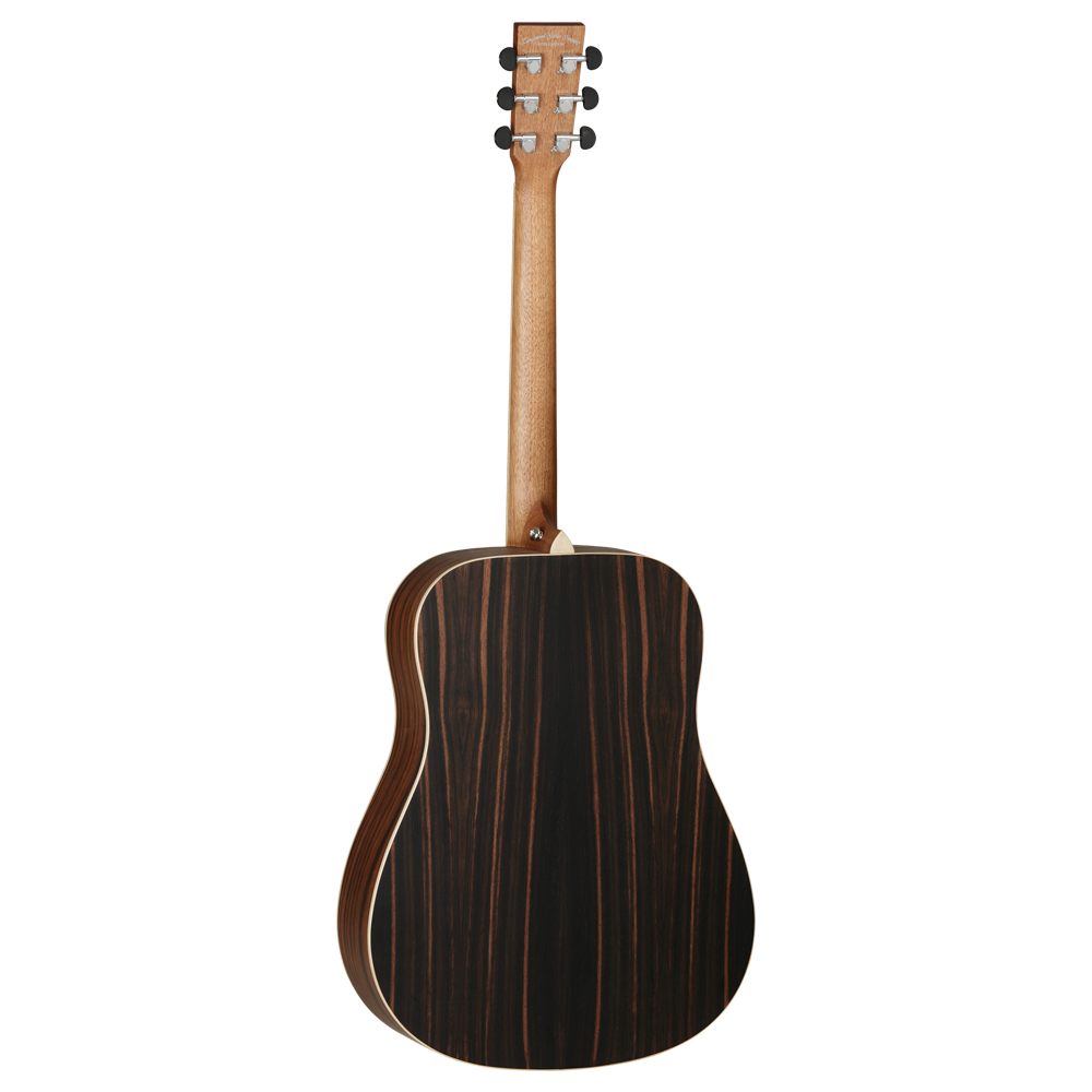 ebony wood dreadnought guitar