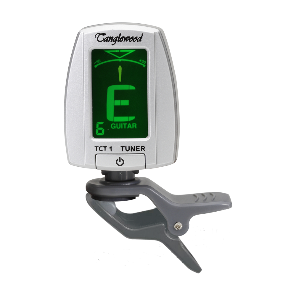 Tanglewood TCT1 Clip-on Tuner for Guitar, Bass & Chromatic with LCD Display